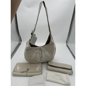 NWT Serena and Lily Linen Diaper Shoulder Bag Tote Clutch & Diaper Changing Pad